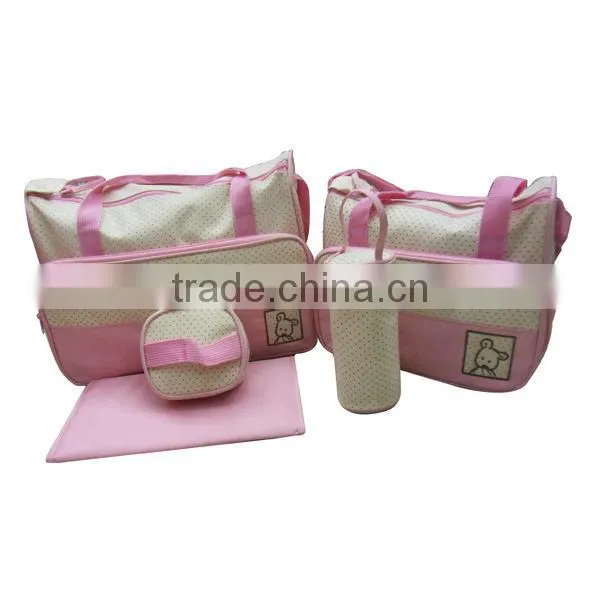 Cute stock Child-Mom mummy bag/diaper bag in 2013