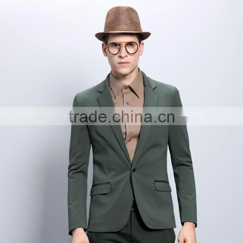 Custom Fancy One Button Latest Mens Suit Design