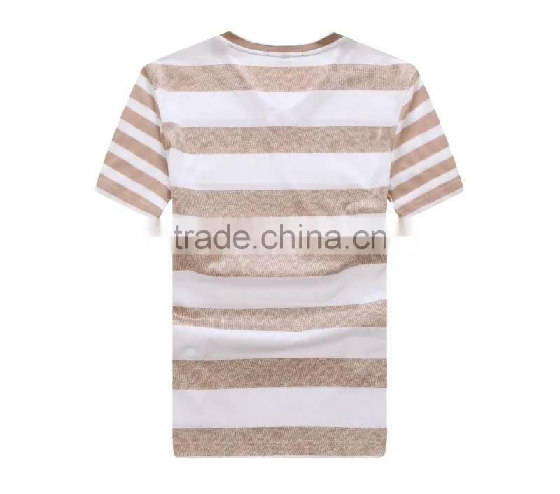 custom wholesale cheap own design cotton v-neck t shirt