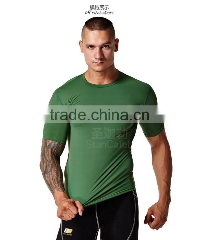 Hongen apparel OEM compression wear/ OEM compression top / customed men's compression shirt