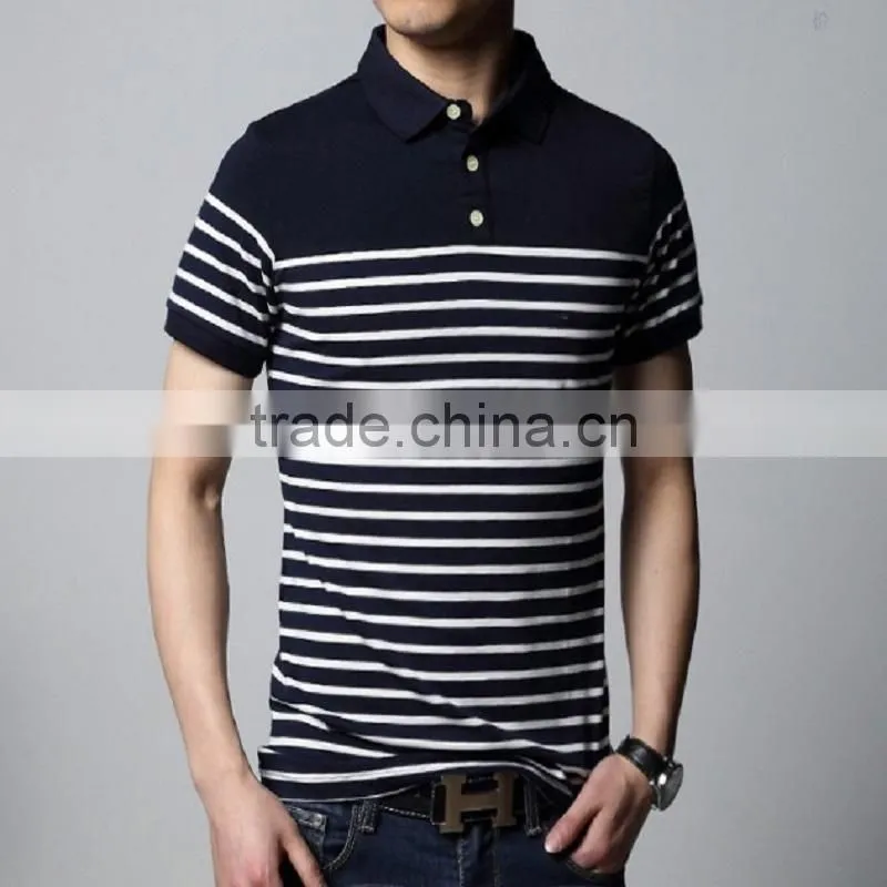 stripe high quality polo men tshirt ,casual men or women polo,couple polo t shirt for sporting