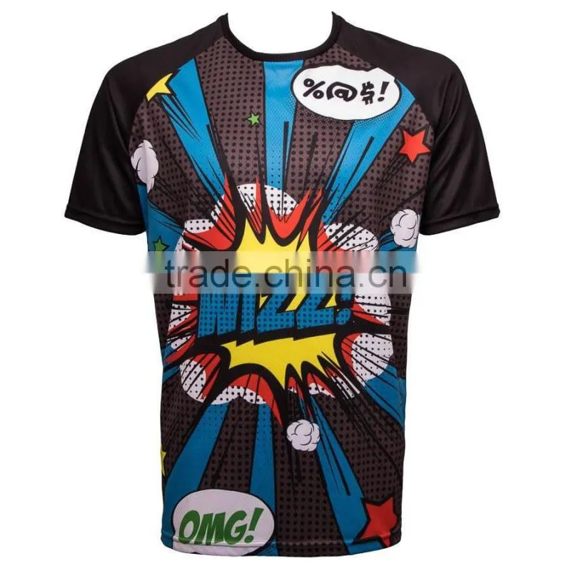 Design your own custom 100 polyester sublimation sport t shirt