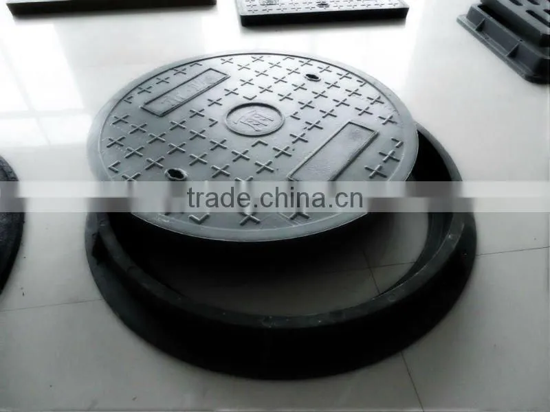 Round 600 steel fiber manhole cover