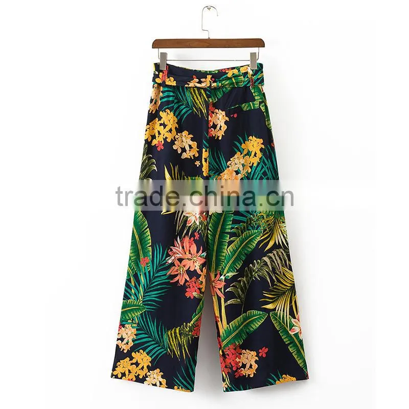 MAXNEGIO Hawaii bowknot workout beach painter pants