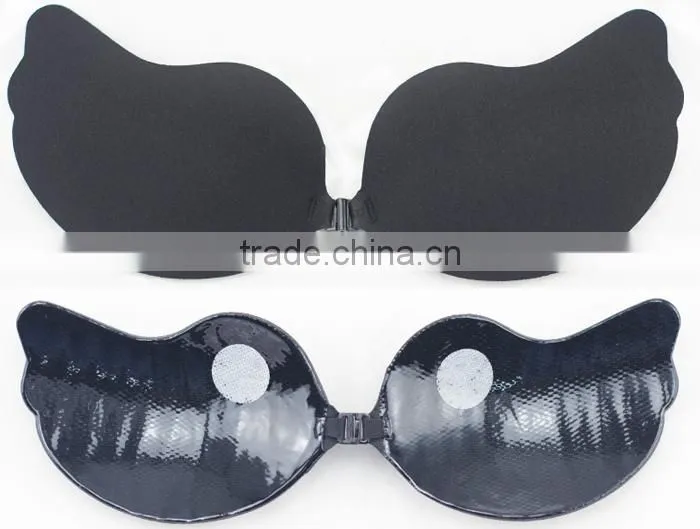strapless self-adhesive v bra