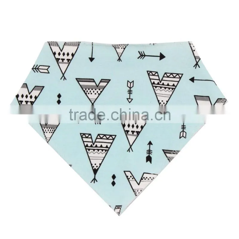 2016 Baby Soft Bib Custom Triangle Design Bandana Infant Bib