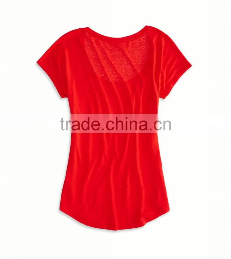 Ladies tshirts with LOVE printing on front