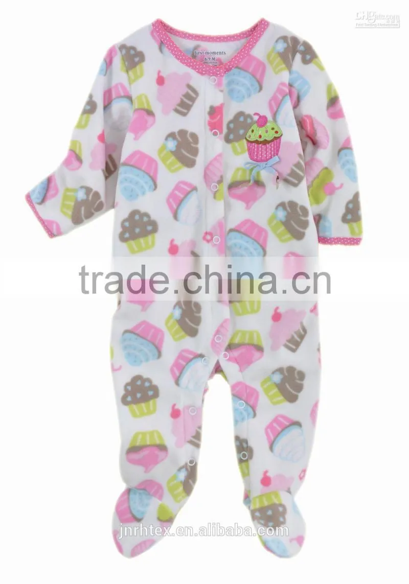 Top quality organic cotton baby animal rompers wholesale baby clothes