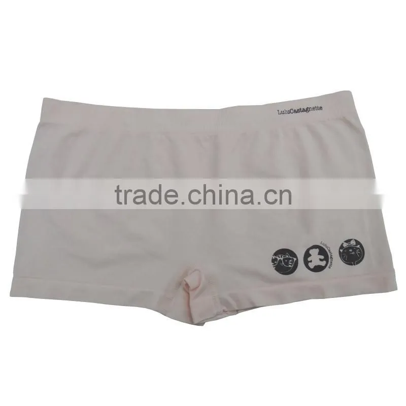 Soft nylon children's underwear boxer shorts seamless lovely girl panty lingerie