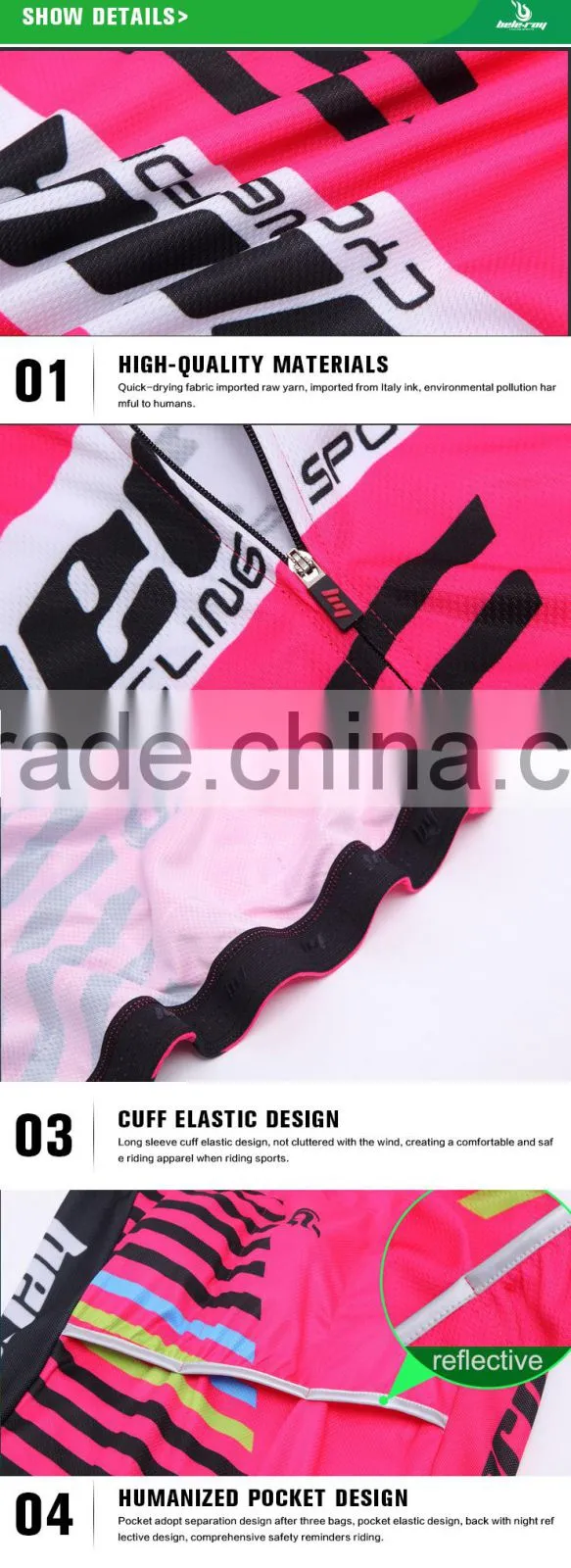 BEROY new design pro team race and club high quality cycle uniform suit,women cycling tights for bike riding