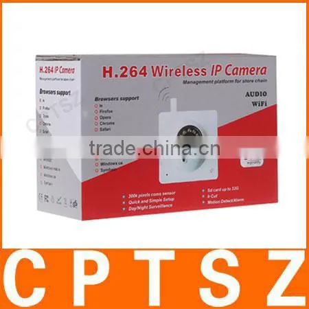 H.264 P2P Wireless Video Baby Monitor with IR-cut, iPhone/Android Mobile View, 32GB TF Card Slot-J