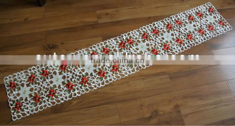 Embroider Designs Table Runner with Cutwork