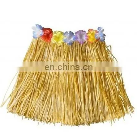 Hot sale cheap beach multi colored Hawaiian hula grass skirt GT2027