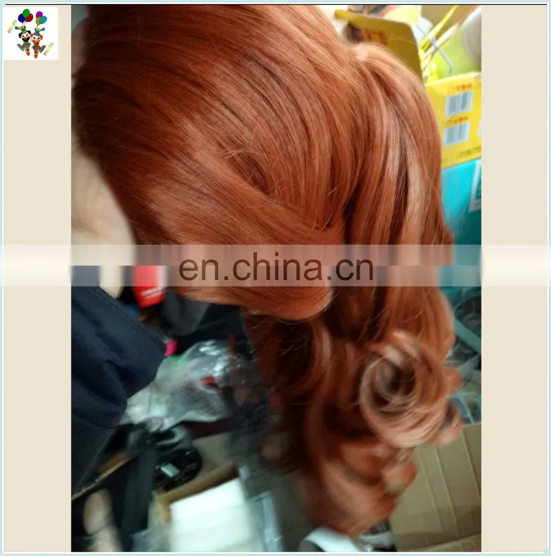 Brown Color Long Curly Drawstring Ponytail Hair Extension HPC-0123