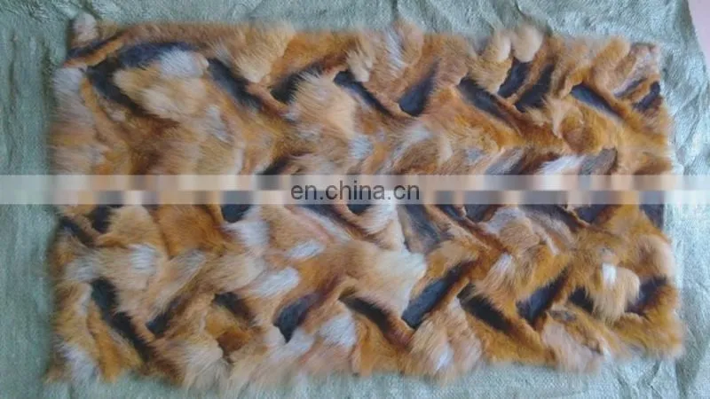 100% real natural fox fur plate