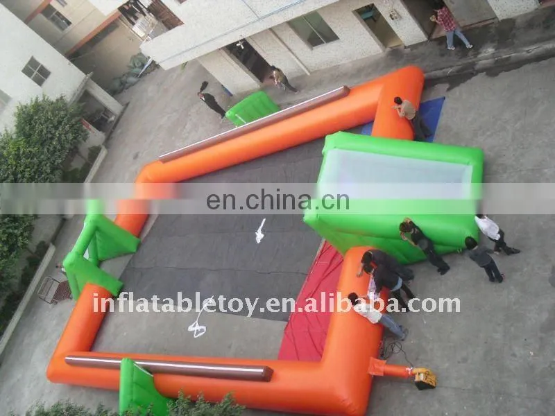 Hot selling PVC inflatble football pitch