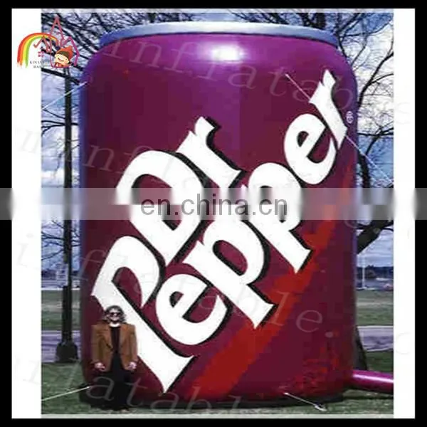 Fashion giant inflatable model,inflatable zip-top can, inflatable can for outdoor display