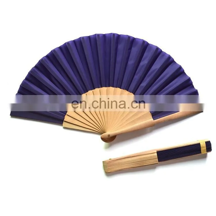 Promotional custom printed wooden folding hand fans bulk
