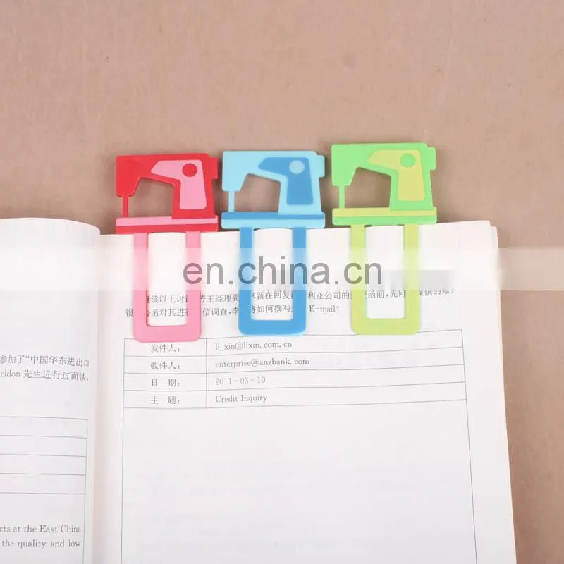 Customized school kids different shapes plastic bookmarks for sale