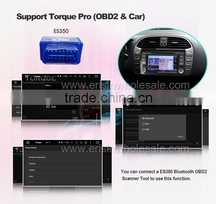Erisin ES4700F 7" Touch Screen Car Radio DVD CD Player GPS for Bravo
