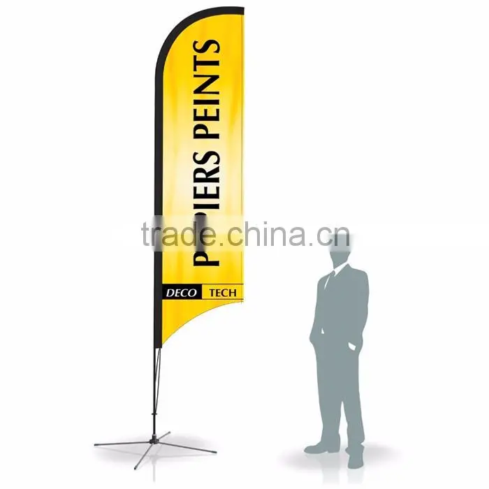 Cheap Custom decorative feather flag,beach flag for advertising