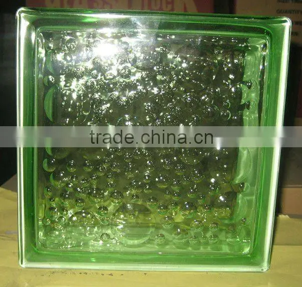 pink side glass block