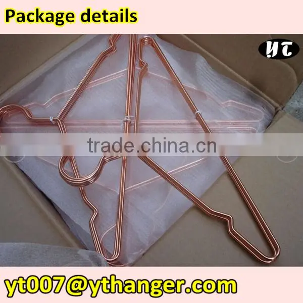 practical metal wire hanger copper hanger for clothes