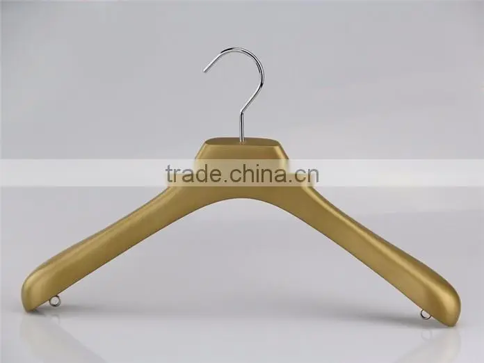 CY-509 provide best sell wood hanger gold color wooden clothes hanger