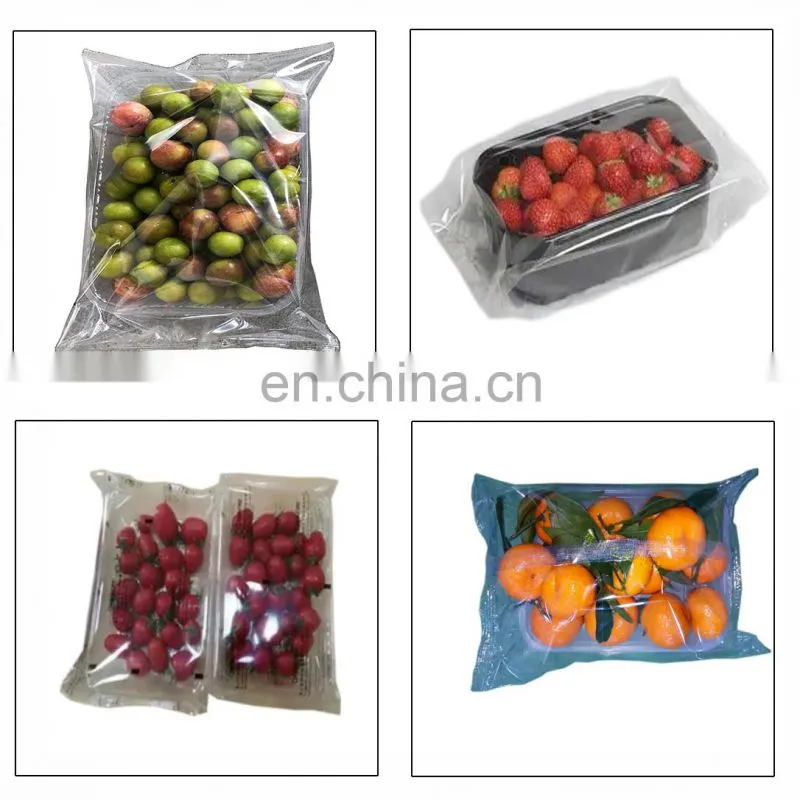 Cherry Fruit Vegetable Automatic Packing Packaging Machine With Tray In Plastic Bag 2.5KG