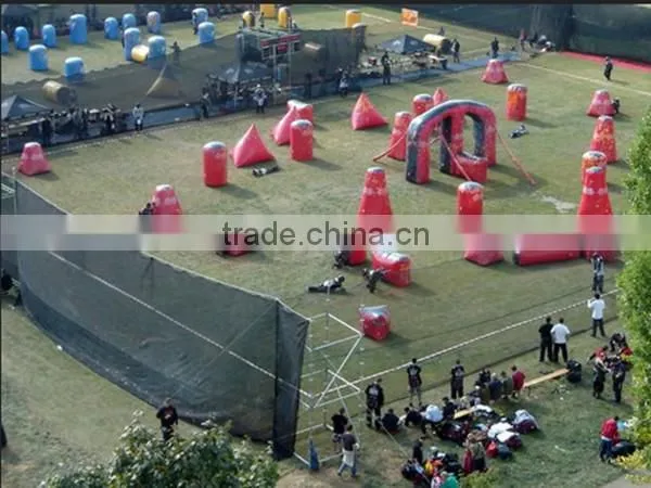 New Arrival Plato PVC Tarpaulin Inflatable Cheap Paintball Bunkers for Sports Activities