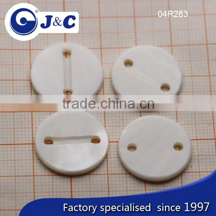 2 holes flat river shell buttons,white river shell buttons