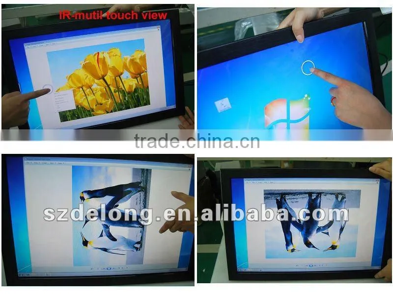 New! 22'' lcd IR touch all in one pc with d525