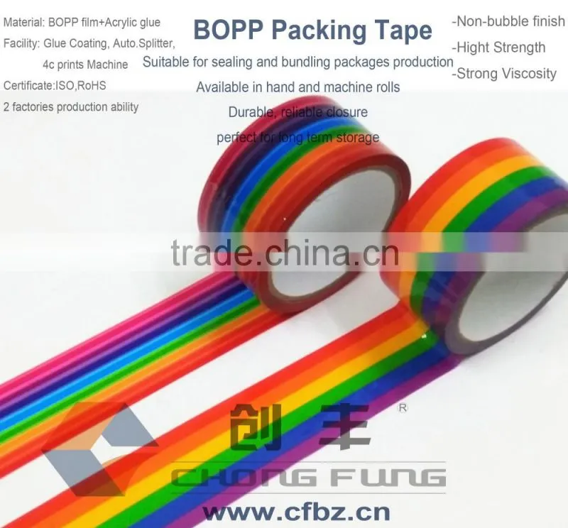 Bopp custom printed packing tape with logo