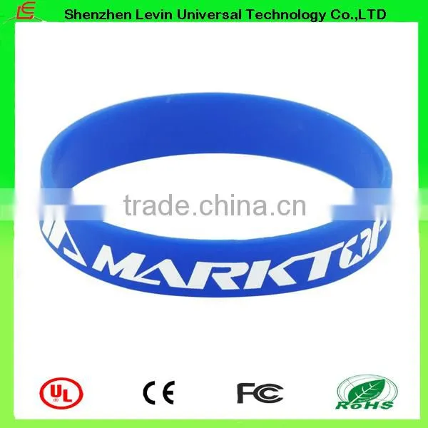 Cheap Recycle Blending Color Printing Personalized Silicone Wristband