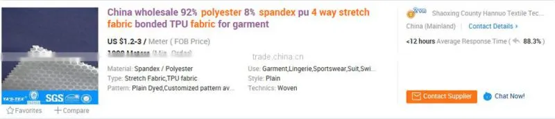 Woven Technic Bamboo Fiber Fabric/ Bamboo Spandex Fabric/Polyester Bamboo Spandex Fabric
