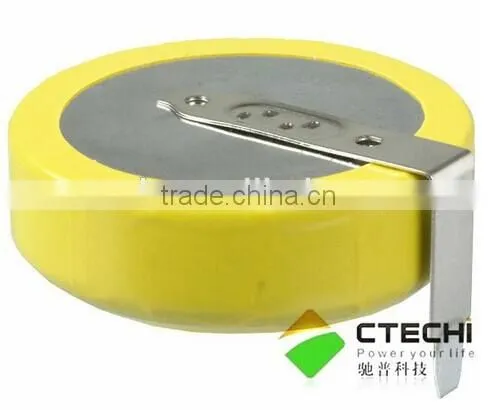 3V lithium battery cr2477 with solder pins