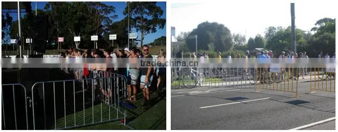 used galvanized crowd control barrier