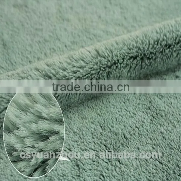 polyester 12mm soft pv plush fabric for export