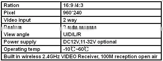 wireless security camera systems with 5inch digital screen monitor, night vision camera