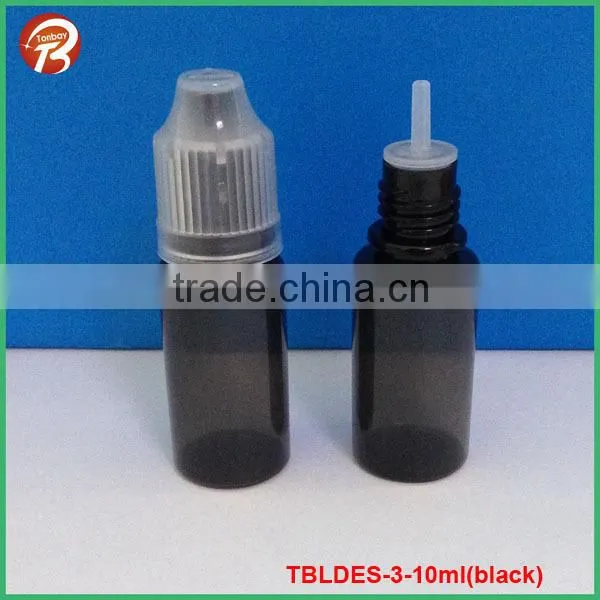 50ml transparent blue PET electronic cig oil plastic dropper bottle