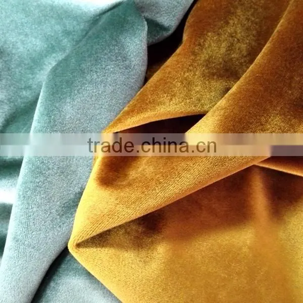 Wholesale Shiny Warp Knitting Italian Velvet Sofa Fabric For Home Textile Decoration