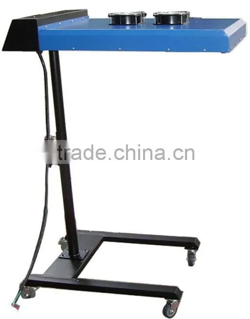 NS606-ESU Hand Floor type 6 color 6 workstation silk screen printing press printer with some screenprinting supplies kit