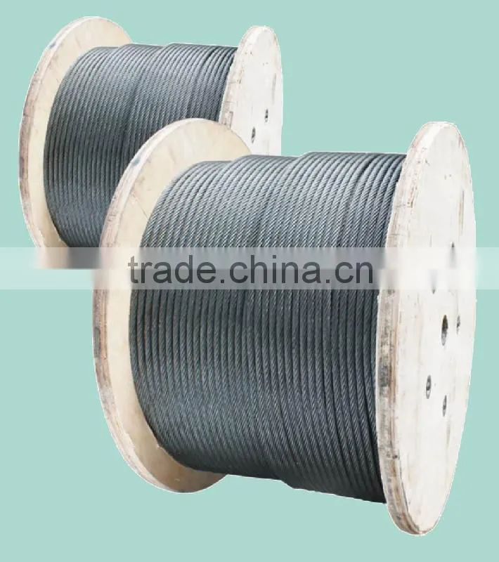 6x19+IWS 6.0mm Steel wire rope for winch
