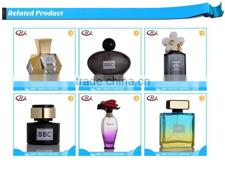 BBC Metallic Series - MF018 Hot selling female flower printed glass bottles natural chinese perfume