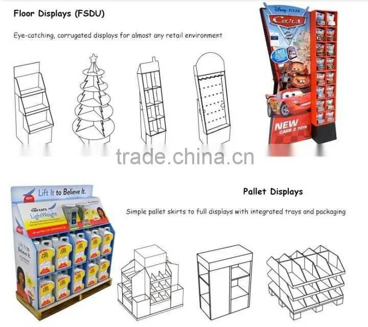 Stable enough good quality cardboard display stand for ceramic artwork