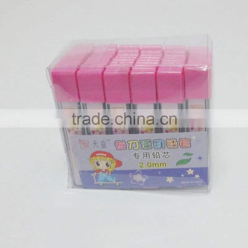 plastic mechanical drawing pencil with sharpener