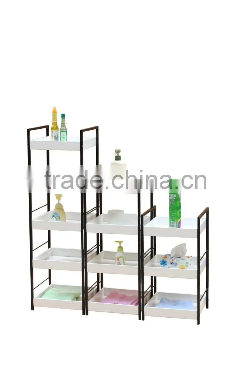 wooden bathroom shelf