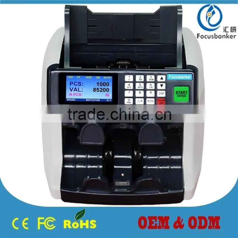 2016 two pocket bill counter money sorter machine sorting machine cash currency counting and automatic note banknote
