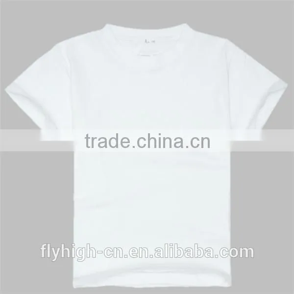 Promotional Simple Design Round Neck Short Sleeve Cotton Kids T Shirt