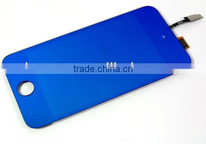 New arrivals top quality 3.5 IPS mobile phone LCD front digitizer for ipod touch 4 color screen replacement